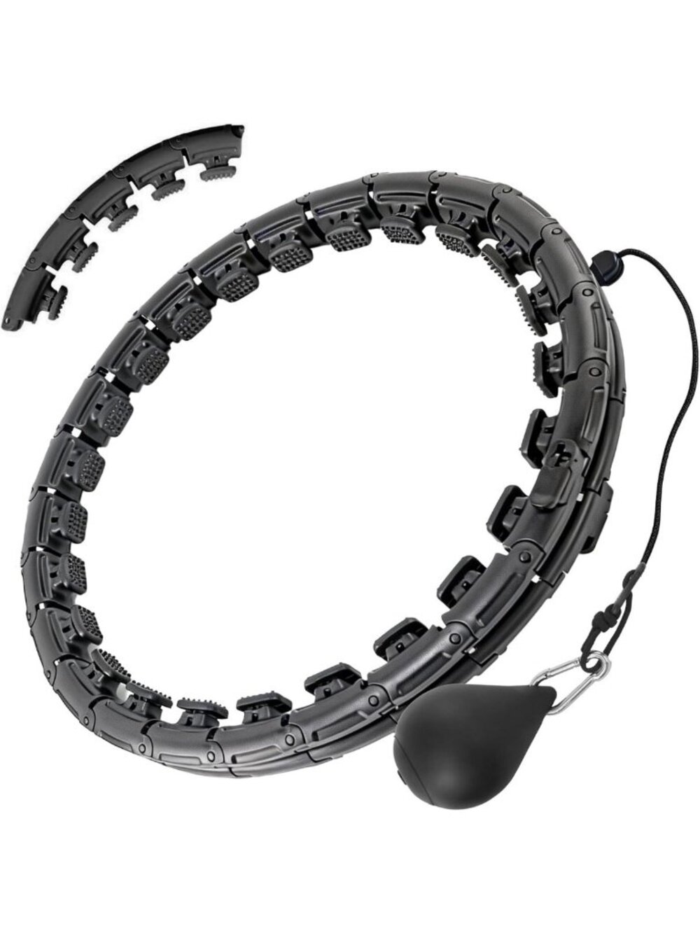 Plus Size Weighted Workout Hoop - Smart Waist Exercise Ring for Adults, Weight
